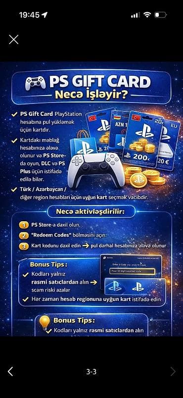 iphone 5: PlayStation Store üçün PS Gift Card (TR/Am/İndia və s.regionları) — 2