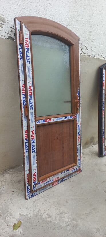 qapı ev ucun: Tualet üçün İşlənmiş Plastik qapı 80x205 sm Zamok ilə, Zəmanətsiz, Ödənişli quraşdırma, Ödənişli çatdırılma, Rayonlara çatdırılma — 6