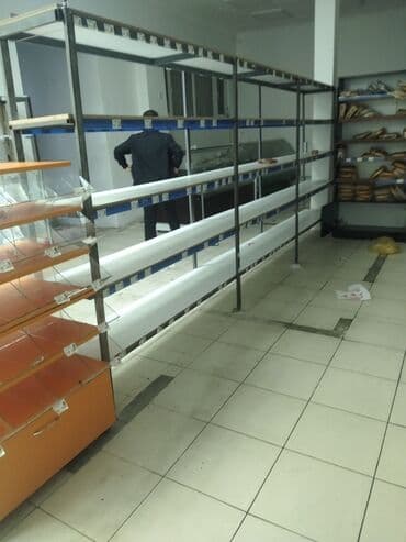 Mağaza üçün metal rəf sistemləri - Material: möhkəm metal karkas