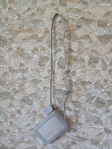 yango canta: Boz rəngli mini çiyin/kross-bodi çantası - Kompakt ölçü: telefon — 1