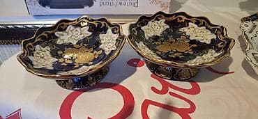 - Məhsul: 2 ədəd dekorativ porselen meyvə/gündəlik qəlyanaltı qabı
