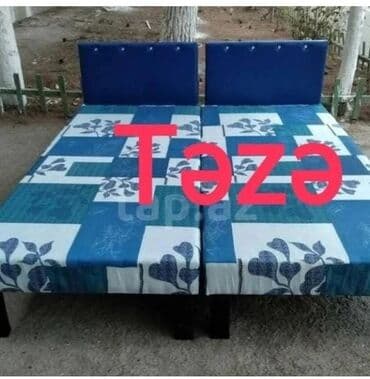 Təzə çarpayılar. 1 nəfərlik çarpayılar 60manat. 2 nəfərlik taxt