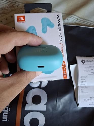 bluetooth qulaqciqlar: İşlənmiş Simsiz (Bluetooth) Qulaqcıqlar, JBL, rəng - Mavi — 5