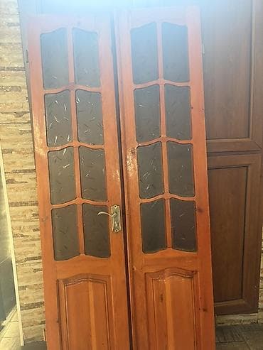qapi avropa: İkiyarpaq taxta qapı - Material: kütük taxta (ağac teksturalı), laklı — 3