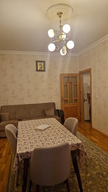 Kirayə 2 otaqlı, tam mebelli və texnikalı mənzil. - Qonaq otağı — 6