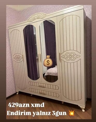 isqaf: Yeni, Açılan, Düz dolab, Qarderob, paltar dolabı — 1