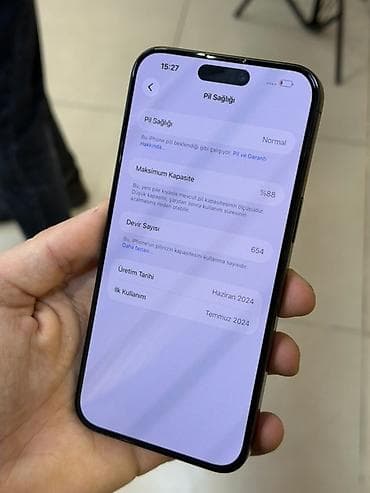 dubay iphone satisi: IPhone 15 Pro Max, 256 GB, Black Titanium, Face ID — 6