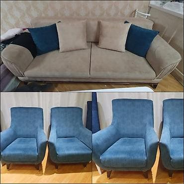 (Divan desti) yaxwi veziyyetde iki krislo qiymete daxildir 3500 azne — 1