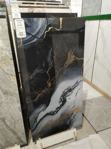 Qara, boz və ağ rənglərin qarışığı ilə dizayn edilmiş 60x120 ölçülü