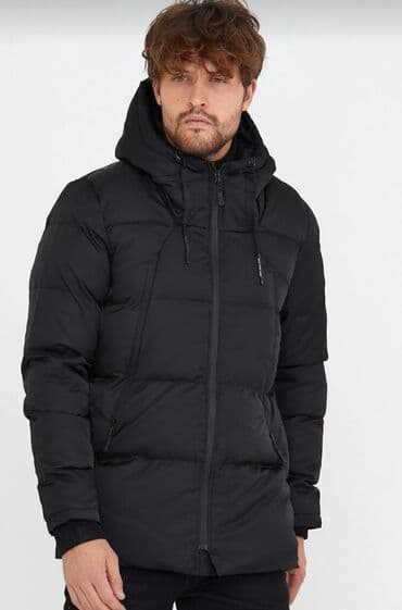 the nort face kurtka: Məhsul: Kişi Quş tükü qarışımlı şişme qış Montu– qara rəng - M və L — 3