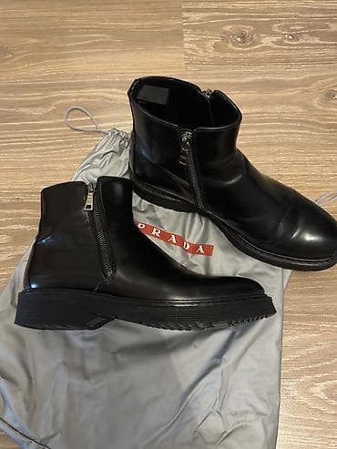 batinkalar: Prada qadın qısa dəri çəkmələri - Model kodu: 3T5880 - Ölçü: 39.5 - — 2