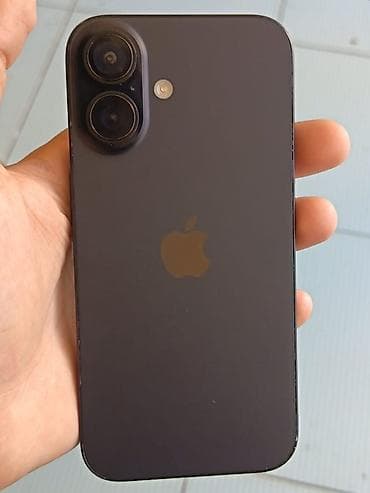 iphone 16: IPhone 16, 128 GB, Qara, Face ID — 3