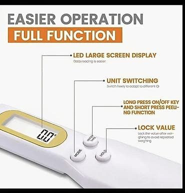 qaşığ: Rəqəmsal ölçü qaşığı – mətbəx üçün dəqiq tərəzi - Tip: LCD ekranlı — 6