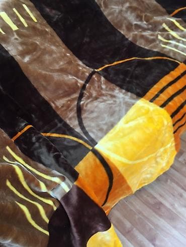 bamboo tekstil: Yataq üçün Xovlu rəng - Sarı Yataq örtüyü, Ünvandan götürmə — 3