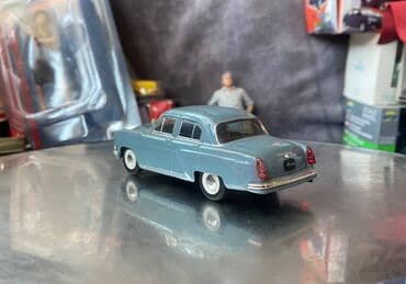 Kolleksiya qaşıqları: Коллекционная модель GAZ-21R Volga third series grey 1962 Deagostini — 9
