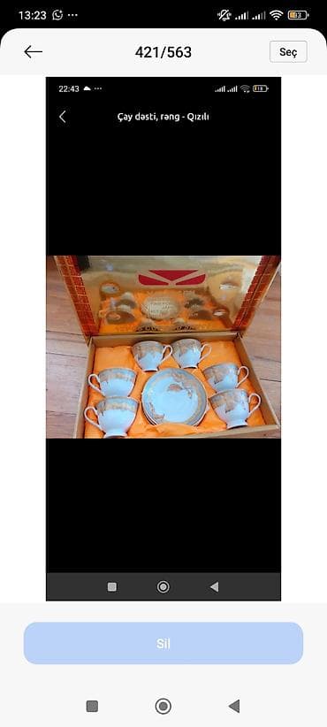 boşqab: Qəhvə dəsti, rəng - Ağ, Farfor — 2