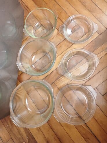 soba ucun qablar: Kasalar, 6 ədədli dəst, Şüşə, Rusiya — 1