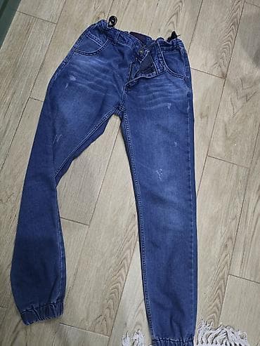 jogger şalvar: Uşaq şalvar dəsti – aikiki 13-14 yaş - Model 1: Xaki rəngli kargo — 2