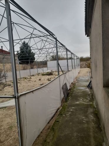 bamiyə bitkisi: İstixana (sera) karkası və örtüyü Eni:8 metr uzunluğu:24 metr - Metal — 3