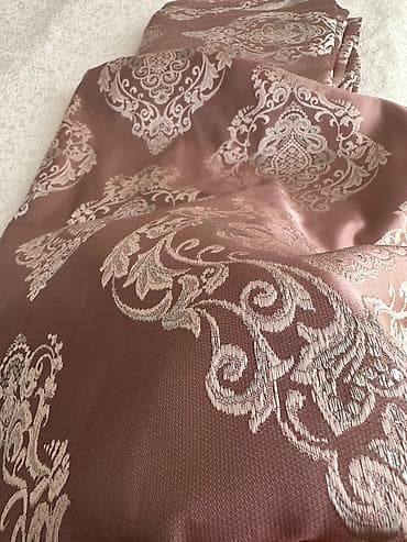 parca: Zərif naxışlı dekorativ parça - Rəng: toz-çəhrayı (pudra tonunda) fon — 1