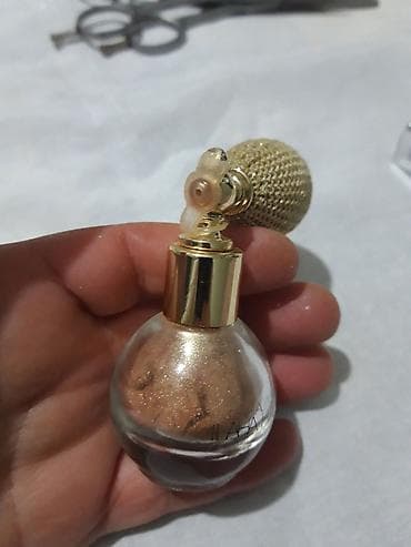 tebiyi parik: Lala Hacıyeva – Qızılı bədən parıltısı (puflu atomizerli) - Şüşə — 2