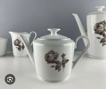 zerif cay detox: Çay dəsti, rəng - Ağ, Farfor, 6 nəfərlik, Almaniya — 6