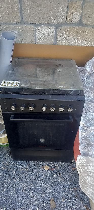 Qaz sobası Ayrıca dayanan, 4 gözlü