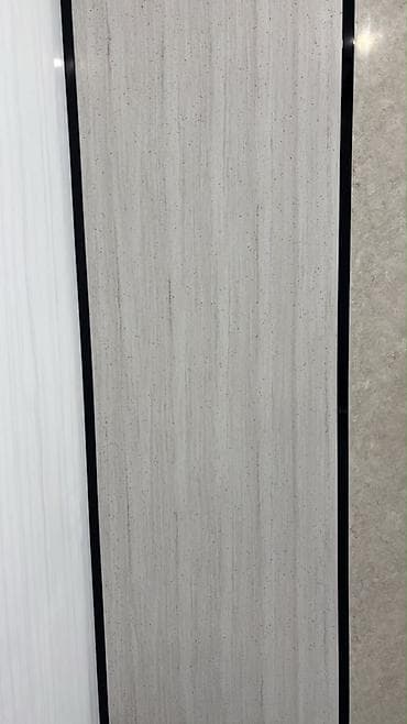 divar deşən: Kvars kompozit (engineered stone) səthlər – açıq bej-boz tonlarda — 2
