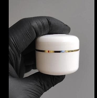 koja yupka: Ağ rəngli kosmetik krem qabı – 30 ml - Material: qalın, möhkəm — 1