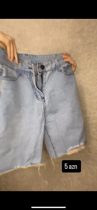 Məhsul təsviri: - Açıq mavi yuyulma effekti olan klassik denim — 5