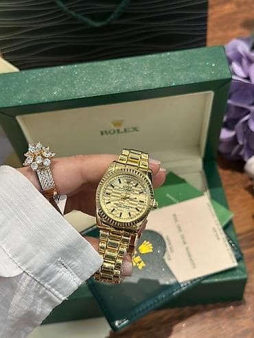 Сумки: Наручные часы, Rolex, цвет - Золотой — 3