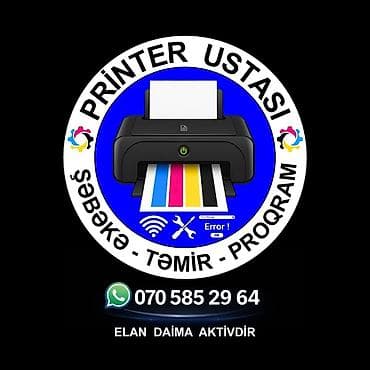🖨️Epson, Canon, Hp printerlərin təmiri ❗Xəta kodların həll olunması