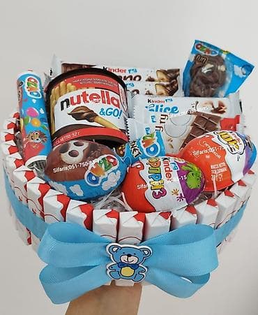 шоколад: Kinder buketleri,kinder sebetleri,kinder boxlar sifarisle — 8