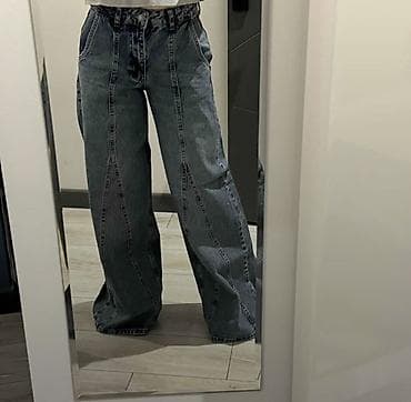 Cinslər: Geniş kalıp qadın cins şalvar. M razmer. Yenidi etiketi ustunde - — 2