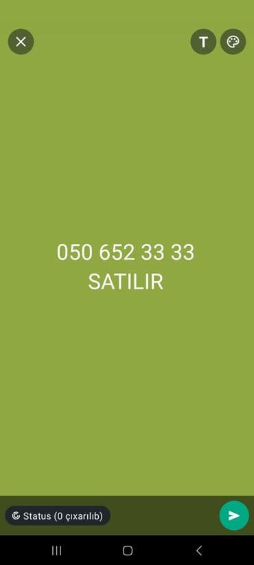 qiz nomreleri sim: Номер: ( 050 ) ( 506523333 ), Новый — 1