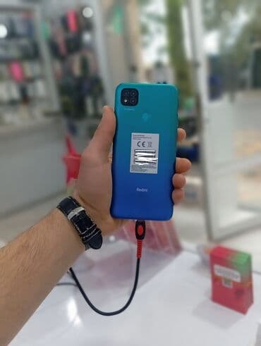 monitor ikinci el: Redmi 9C, 128 GB, rəng - Göy — 1