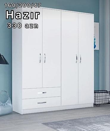 Bitkilər: Açılan, 4 qapılı Düz dolab, Qarderob, paltar dolabı — 3