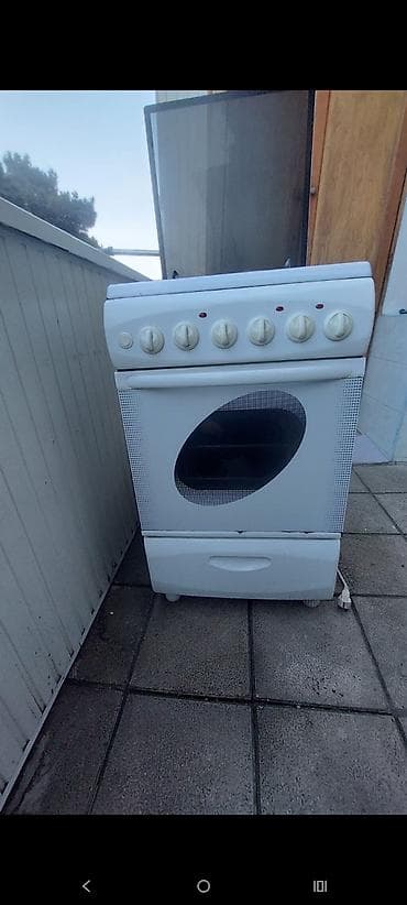 mətbəx qaz peci: Qaz sobası Ayrıca dayanan, 4 gözlü, İşlənmiş — 2