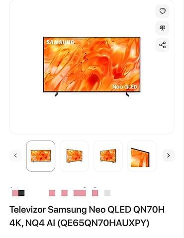 Televizorlar: Yeni Televizor Samsung NEO QLED 55" 4K (3840x2160), Pulsuz çatdırılma — 2