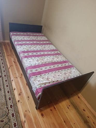 Təknəfərlik çarpayı, Bazasız, Matras ilə, Siyirməsiz — 1