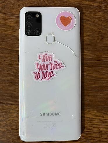 lg wing telefon: Samsung Galaxy A21S, rəng - Ağ, Barmaq izi, İki sim kartlı, Face ID — 1