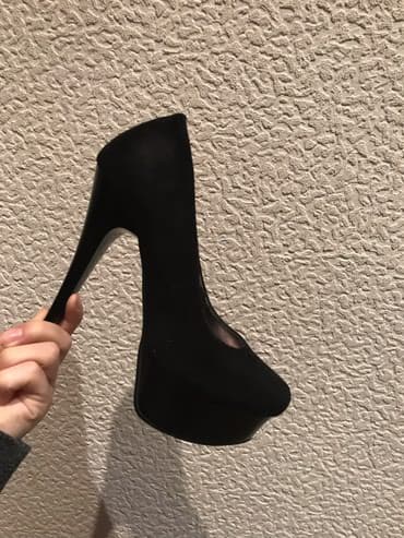 туфли новая не одевала не разу: Tuflilər, Ölçü: 36, rəng - Qara, İşlənmiş — 3