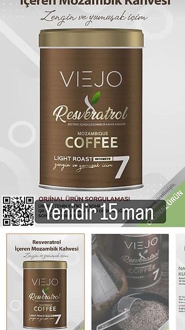 VIEJO Resveratrol – Mozambik qəhvəsi qarışığı (Light Roast