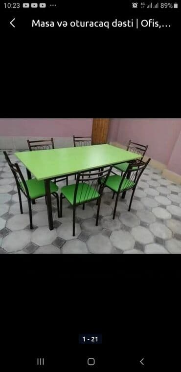 stol və stul dəstləri: Yeni, Sadə stul, Metal, Azərbaycan — 6