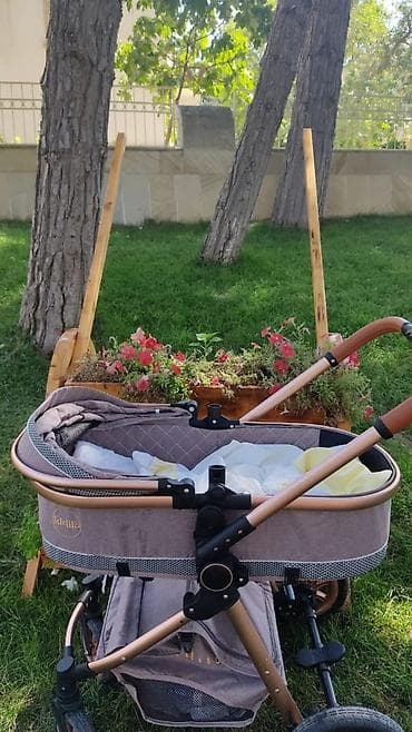 купить коляску анекс бу: Для девочки и мальчика, Четырехугольная, Колыбель, С бортиками, Без механизма качания — 3