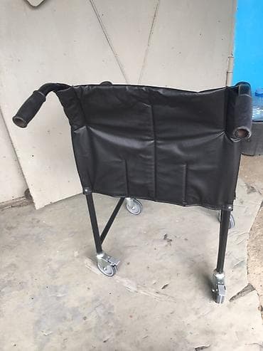 xəstə arabası: Tualet funksiyalı əlil arabası (komod tipli) - Metal karkaslı, sabit — 2