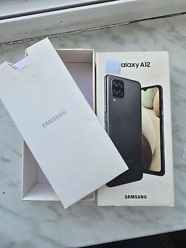 lazne kamere: Samsung Galaxy A12, 64 GB, rəng - Qara, Sensor — 3