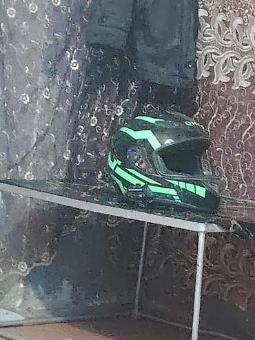 islenmis acar desti: Motokros tipli tam üzlü kaska - Rəng və dizayn: qara əsas rəng — 1