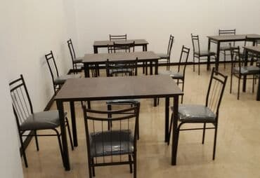 Masa və oturacaq dəstləri: Mətbəx üçün, Yeni, Açılmayan, Kvadrat masa, 6 stul — 7