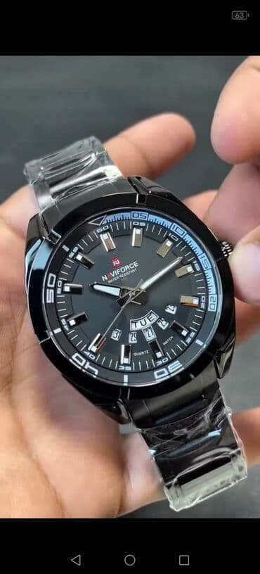 luc saati: Yeni, Qol saatı, NaviForce, rəng - Qara — 2